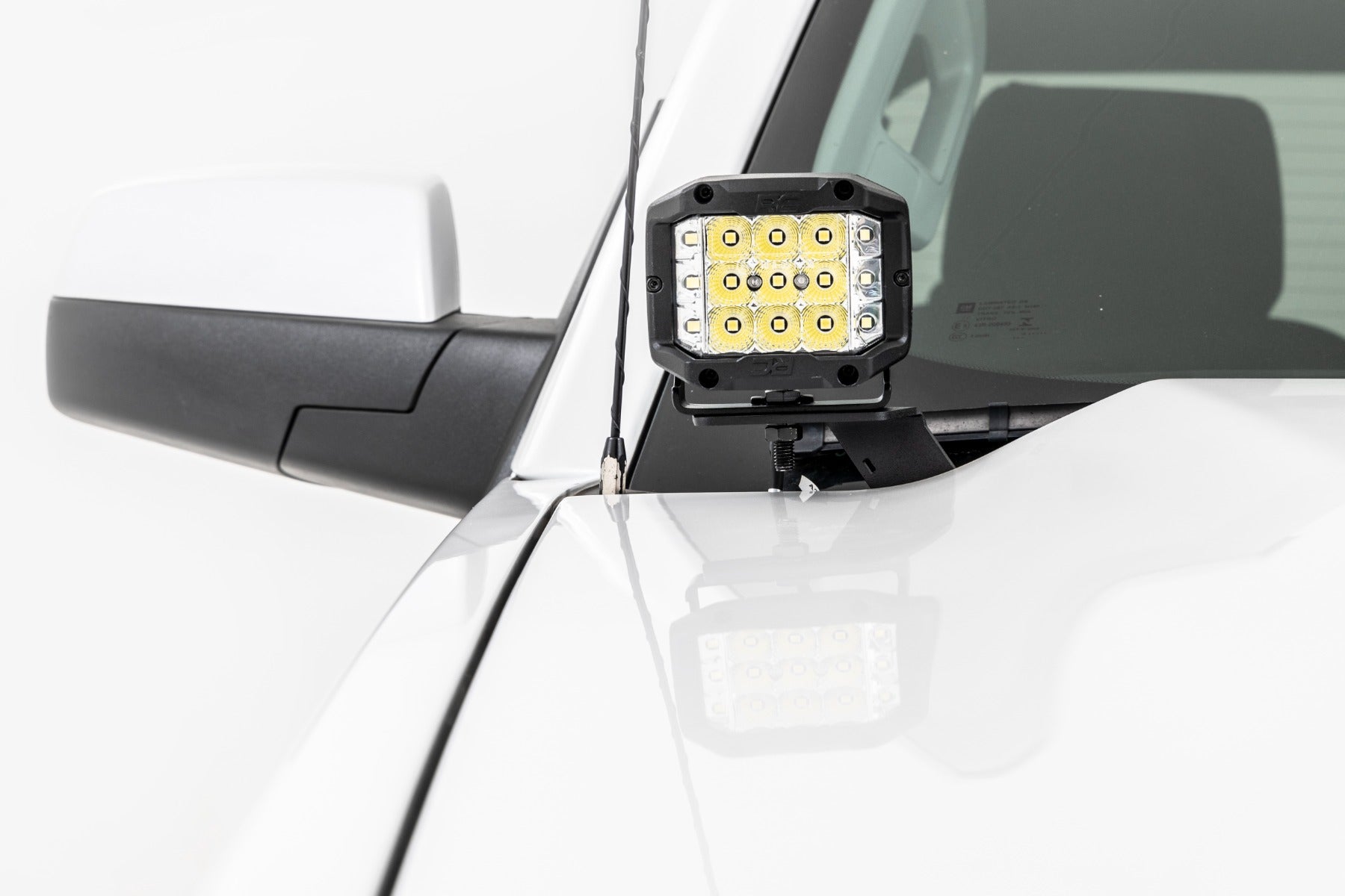 LED Ditch Light Kit | 2in Black Pair | Amber DRL | Chevy/GMC 1500 (14-18 & Classic)