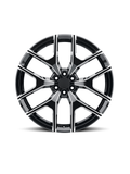 Snowflake Honeycomb Gloss Black/Milled Wheel 22x9 | 6x139.7 +30