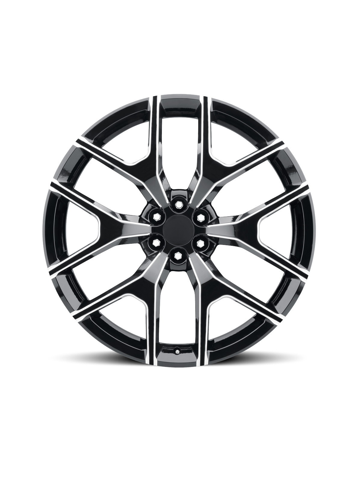 Snowflake Honeycomb Gloss Black/Milled Wheel 22x9 | 6x139.7 +30