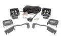 LED Light Kit | Ditch Mount | 2" Black Pair | Amber DRL | Nissan Frontier (22-26)