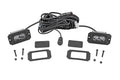 3x1.75 Inch Black Series | Yellow | LED Slim Aux | SAE Fog | Flush Mount | Pair