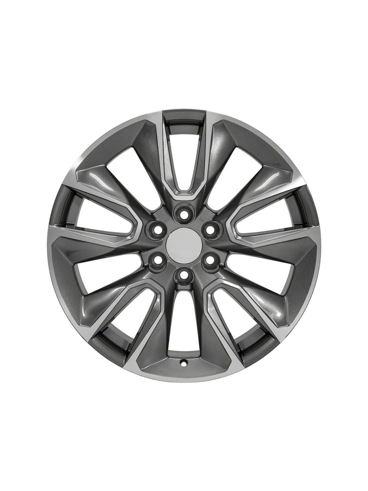 Chevy DH5166 Gun Metal/Machined Face Wheel 22x9 | 6x139.7 +31