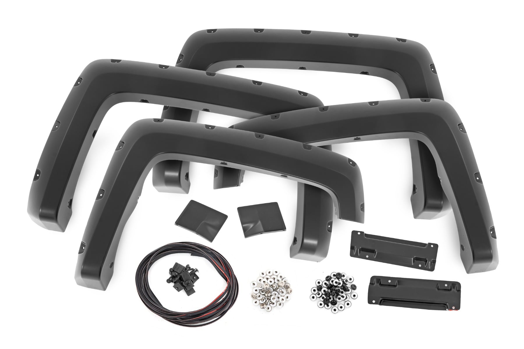 Pocket Fender Flares | 6'7" & 8' Bed | GJI Shadow Gray | Chevy Silverado 1500 (14-18)/2500HD