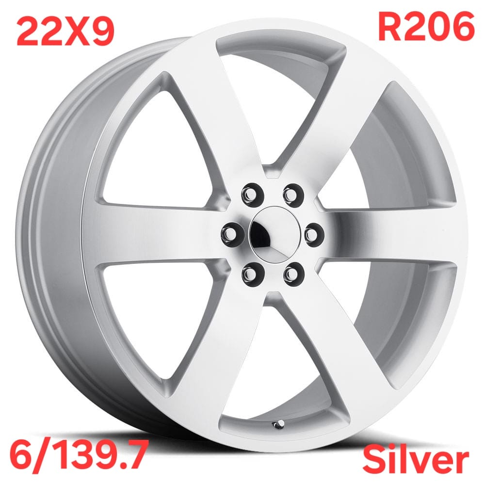 Trailblazer Super Sport Gloss Silver Wheel 22x9 | 6x139.7 +30
