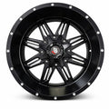 Obsidian Vortex Matte Black/Milled Wheel 20x10 | 6x135 / 6x139.7 -24