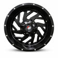 Chaos Spiral Matte Black/Milled Holes Wheel 20x10 | 6x135 / 6x139.7 -24