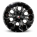 Hexa Torque Gloss Black/Machined Wheel 20x10 | 6x135 / 6x139.7 -24