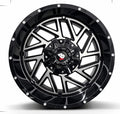 Apex Vector Gloss Black/Machined Wheel 20x10 | 6x135 / 6x139.7 -24