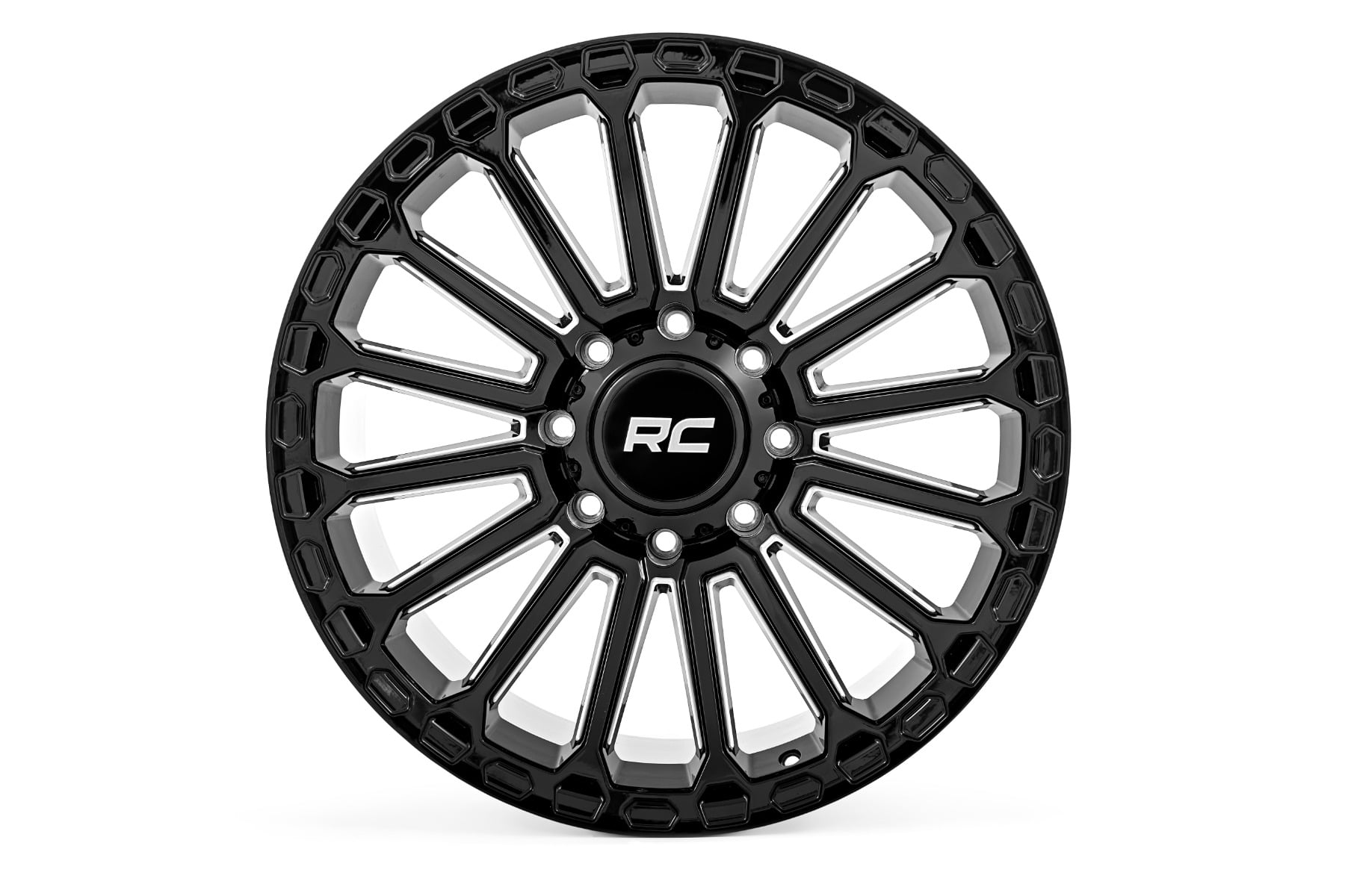 Rough Country 97 Series Wheel | One-Piece | Gloss Black | 17x9 | 6x5.5 | -12mm