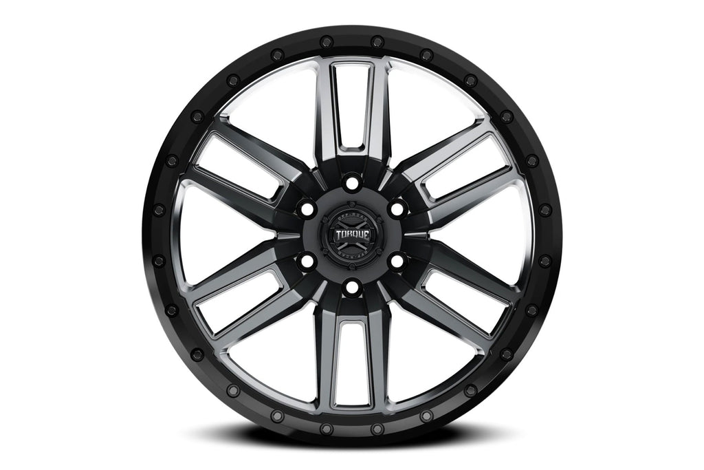 Torque Pritchett | Anthracite w/Black Lip | 18x9 | 6x5.5 | -12mm