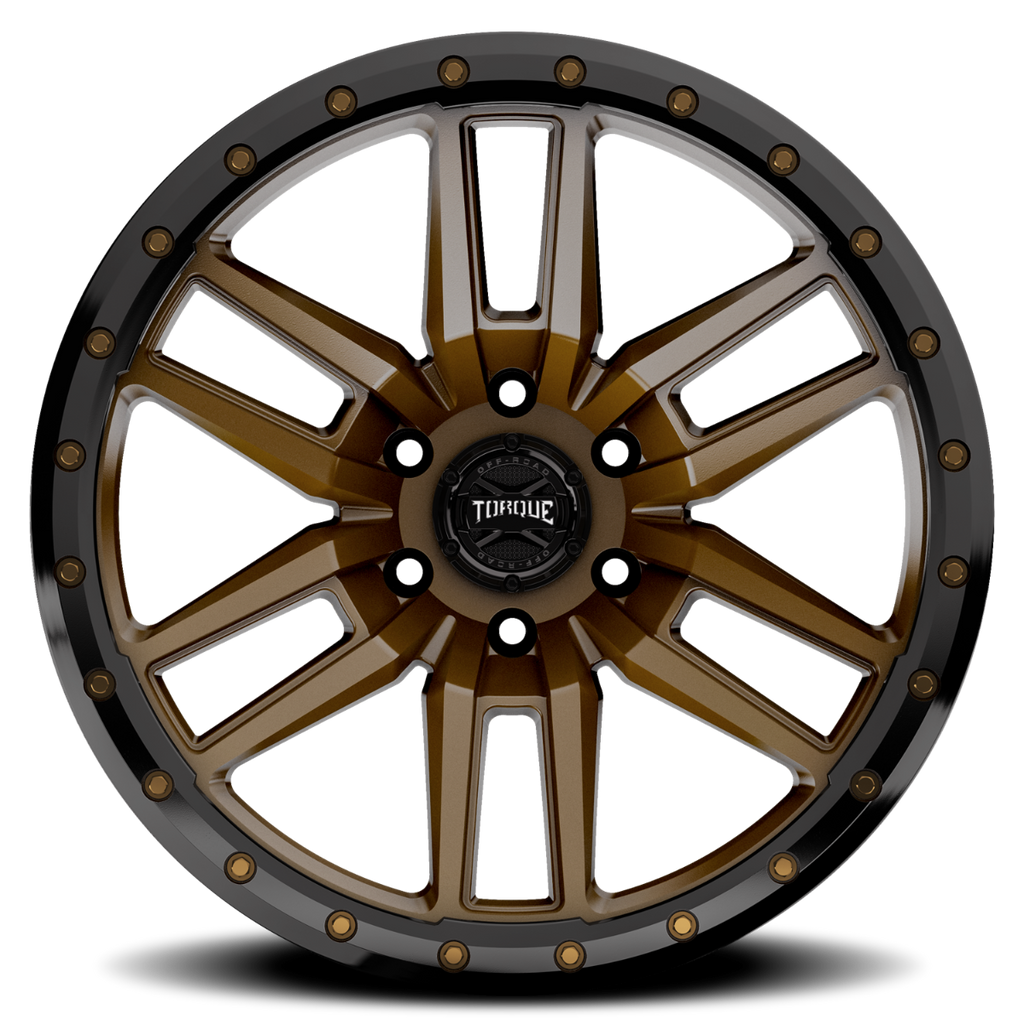 Torque Pritchett | Bronze w/Black Lip | 17x9 | 6x5.5 | 0mm